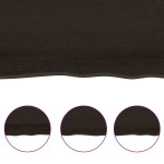 vidaXL Blat masă, 200x50x6 cm, gri, lemn stejar tratat contur organic vidaXL Blat masă, 200x50x6 cm, gri, lemn stejar tratat contur organic