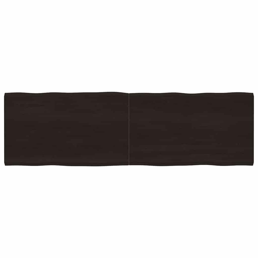 vidaXL Blat masă, 200x60x4 cm, gri, lemn stejar tratat contur organic