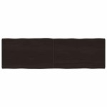 vidaXL Blat masă, 200x60x4 cm, gri, lemn stejar tratat contur organic