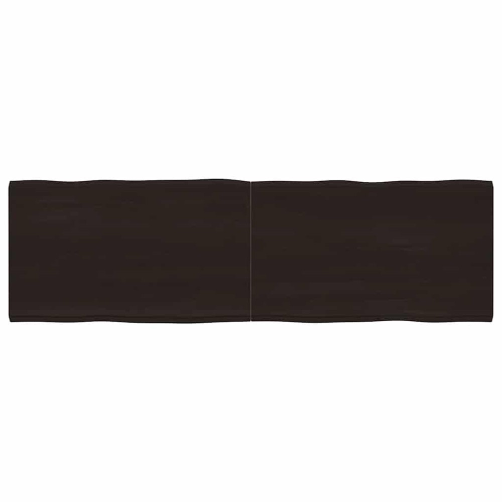vidaXL Blat masă, 200x60x6 cm, gri, lemn stejar tratat contur organic