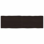 vidaXL Blat masă, 200x60x6 cm, gri, lemn stejar tratat contur organic vidaXL Blat masă, 200x60x6 cm, gri, lemn stejar tratat contur organic