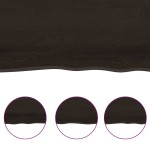 vidaXL Blat masă, 200x60x6 cm, gri, lemn stejar tratat contur organic vidaXL Blat masă, 200x60x6 cm, gri, lemn stejar tratat contur organic