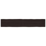 vidaXL Blat masă, 220x40x6 cm, gri, lemn stejar tratat contur organic vidaXL Blat masă, 220x40x6 cm, gri, lemn stejar tratat contur organic