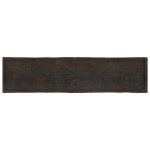 vidaXL Blat masă, 220x50x4 cm, gri, lemn stejar tratat contur organic vidaXL Blat masă, 220x50x4 cm, gri, lemn stejar tratat contur organic
