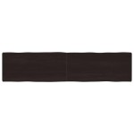 vidaXL Blat masă, 220x50x6 cm, gri, lemn stejar tratat contur organic vidaXL Blat masă, 220x50x6 cm, gri, lemn stejar tratat contur organic