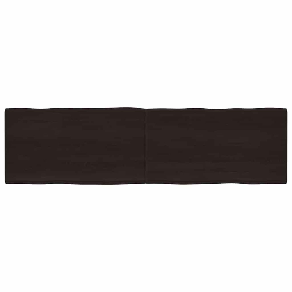 vidaXL Blat masă, 220x60x(2-4) cm, maro, lemn tratat contur organic
