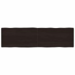 vidaXL Blat masă, 220x60x(2-4) cm, maro, lemn tratat contur organic vidaXL Blat masă, 220x60x(2-4) cm, maro, lemn tratat contur organic