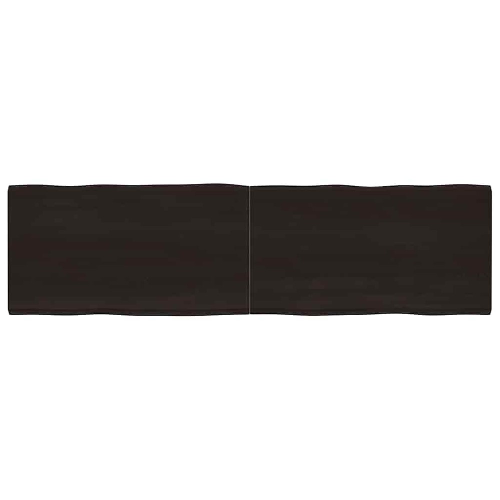 vidaXL Blat masă, 220x60x(2-6) cm, maro, lemn tratat contur organic