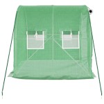vidaXL Seră cu un cadru din oțel, verde, 4 m², 2x2x2 m vidaXL Seră cu un cadru din oțel, verde, 4 m², 2x2x2 m