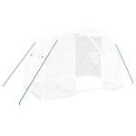 vidaXL Seră cu un cadru din oțel, alb, 6 m², 3x2x2 m vidaXL Seră cu un cadru din oțel, alb, 6 m², 3x2x2 m