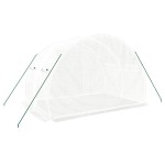 vidaXL Seră cu un cadru din oțel, alb, 6 m², 3x2x2 m vidaXL Seră cu un cadru din oțel, alb, 6 m², 3x2x2 m