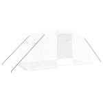 vidaXL Seră cu cadru din oțel, alb, 8 m², 4x2x2 m