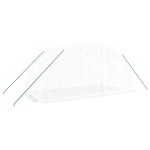 vidaXL Seră cu cadru din oțel, alb, 8 m², 4x2x2 m