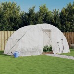 vidaXL Seră cu cadru din oțel, alb, 10 m², 5x2x2,3 m vidaXL Seră cu cadru din oțel, alb, 10 m², 5x2x2,3 m