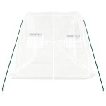 vidaXL Seră cu cadru din oțel, alb, 10 m², 5x2x2,3 m vidaXL Seră cu cadru din oțel, alb, 10 m², 5x2x2,3 m