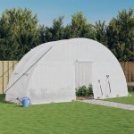 vidaXL Seră cu cadru din oțel, alb, 12 m², 6x2x2,85 m vidaXL Seră cu cadru din oțel, alb, 12 m², 6x2x2,85 m