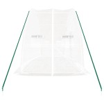 vidaXL Seră cu cadru din oțel, alb, 12 m², 6x2x2,85 m vidaXL Seră cu cadru din oțel, alb, 12 m², 6x2x2,85 m