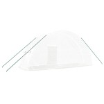 vidaXL Seră cu cadru din oțel, alb, 12 m², 6x2x2,85 m vidaXL Seră cu cadru din oțel, alb, 12 m², 6x2x2,85 m