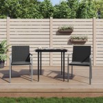 vidaXL Scaune de grădină cu perne 2 buc. negru 56x59x84 cm poliratan vidaXL Scaune de grădină cu perne 2 buc. negru 56x59x84 cm poliratan