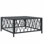 vidaXL Masă de grădină, antracit, 70x70x34 cm, material țesut vidaXL Masă de grădină, antracit, 70x70x34 cm, material țesut