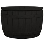 vidaXL Cutie depozitare de grădină 3-în-1, negru, polipropilenă vidaXL Cutie depozitare de grădină 3-în-1, negru, polipropilenă