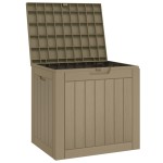 vidaXL Ladă depozitare de grădină, gri, 55,5x43x53 cm, polipropilenă vidaXL Ladă depozitare de grădină, gri, 55,5x43x53 cm, polipropilenă