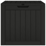 vidaXL Ladă depozitare de grădină, negru, 55,5x43x53 cm, polipropilenă vidaXL Ladă depozitare de grădină, negru, 55,5x43x53 cm, polipropilenă