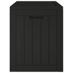 vidaXL Ladă depozitare de grădină, negru, 55,5x43x53 cm, polipropilenă vidaXL Ladă depozitare de grădină, negru, 55,5x43x53 cm, polipropilenă