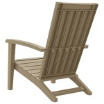 vidaXL Scaun Adirondack de grădină, maro deschis, polipropilenă vidaXL Scaun Adirondack de grădină, maro deschis, polipropilenă