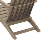 vidaXL Scaun Adirondack de grădină, maro deschis, polipropilenă vidaXL Scaun Adirondack de grădină, maro deschis, polipropilenă