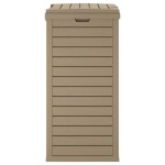 vidaXL Coș de gunoi de exterior maro deschis 41x41x86 cm polipropilenă vidaXL Coș de gunoi de exterior maro deschis 41x41x86 cm polipropilenă