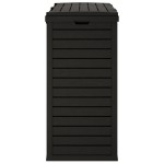 vidaXL Coș de gunoi de exterior, negru, 78x41x86 cm, polipropilenă vidaXL Coș de gunoi de exterior, negru, 78x41x86 cm, polipropilenă