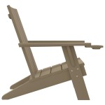 vidaXL Scaun Adirondack, maro deschis, 75x88,5x89,5 cm, polipropilenă vidaXL Scaun Adirondack, maro deschis, 75x88,5x89,5 cm, polipropilenă