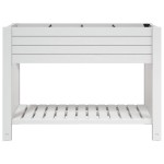 vidaXL Strat înălțat, alb, 110x45x79 cm, polipropilenă vidaXL Strat înălțat, alb, 110x45x79 cm, polipropilenă