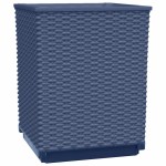 vidaXL Jardiniere, 2 buc., albastru gri, 30x30x37 cm, polipropilenă