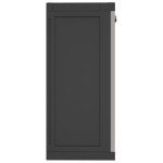 vidaXL Dulap depozitare de exterior, gri și negru, 65x37x85 cm, PP vidaXL Dulap depozitare de exterior, gri și negru, 65x37x85 cm, PP