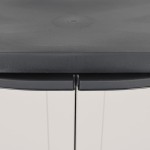 vidaXL Dulap depozitare de exterior, gri și negru, 65x37x85 cm, PP vidaXL Dulap depozitare de exterior, gri și negru, 65x37x85 cm, PP