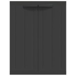 vidaXL Dulap depozitare de exterior, negru, 65x37x85 cm, PP