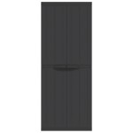 vidaXL Dulap depozitare de exterior, negru, 65x37x165 cm, PP