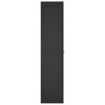 vidaXL Dulap depozitare de exterior, negru, 65x37x165 cm, PP
