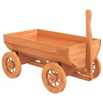 vidaXL Căruță decorativă, 70x43x54 cm, lemn masiv de brad vidaXL Căruță decorativă, 70x43x54 cm, lemn masiv de brad