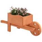 vidaXL Jardiniere tip roabă, 2 buc., 47x15x19 cm, lemn masiv de brad vidaXL Jardiniere tip roabă, 2 buc., 47x15x19 cm, lemn masiv de brad