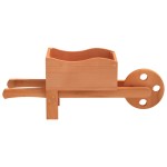 vidaXL Jardiniere tip roabă, 2 buc., 47x15x19 cm, lemn masiv de brad vidaXL Jardiniere tip roabă, 2 buc., 47x15x19 cm, lemn masiv de brad