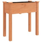 vidaXL Jardinieră cu căptușeală, maro, 71x37x76 cm, lemn masiv de brad vidaXL Jardinieră cu căptușeală, maro, 71x37x76 cm, lemn masiv de brad