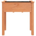 vidaXL Jardinieră cu căptușeală, maro, 71x37x76 cm, lemn masiv de brad vidaXL Jardinieră cu căptușeală, maro, 71x37x76 cm, lemn masiv de brad
