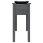 vidaXL Jardinieră cu căptușeală, gri, 71x37x76 cm, lemn masiv de brad vidaXL Jardinieră cu căptușeală, gri, 71x37x76 cm, lemn masiv de brad
