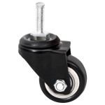 vidaXL Roți pentru jardinieră, 4 buc., negru, 8x3,5x8 cm, fier