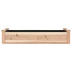 vidaXL Strat de grădină înălțat cu căptușeală, 120x45x25 cm, lemn brad