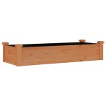 vidaXL Strat grădină înălțat cu căptușeală maro 120x45x25 cm lemn brad