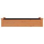 vidaXL Strat grădină înălțat cu căptușeală maro 120x45x25 cm lemn brad